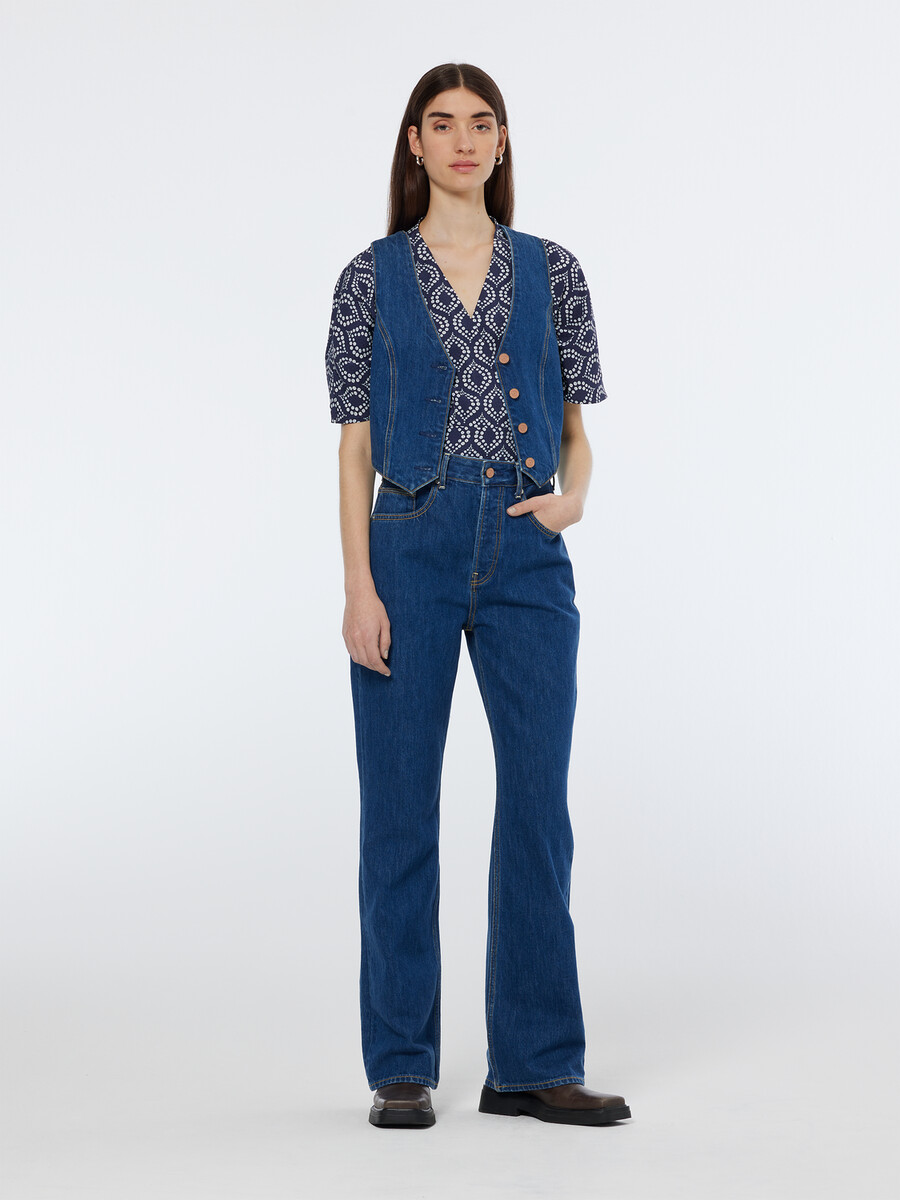 figurbetonte jeansweste city fresh