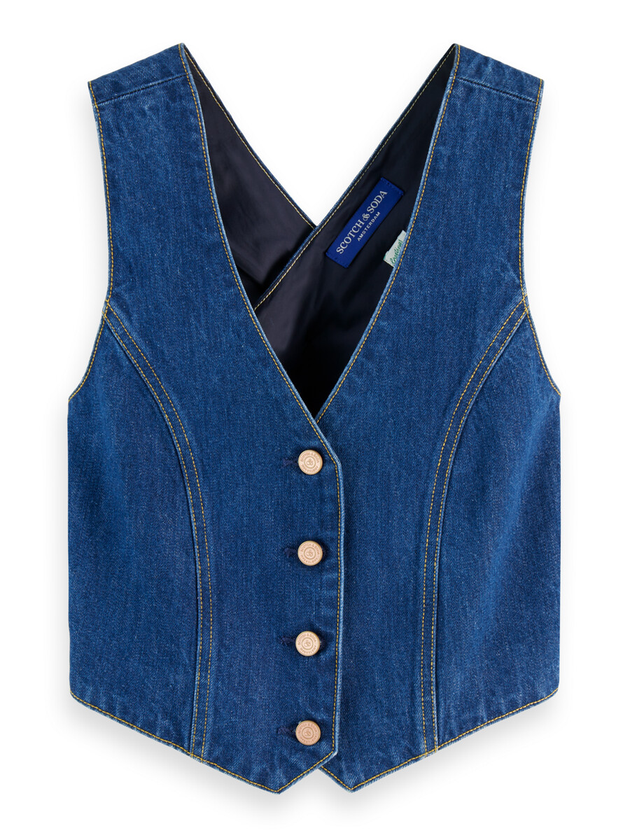 figurbetonte jeansweste city fresh