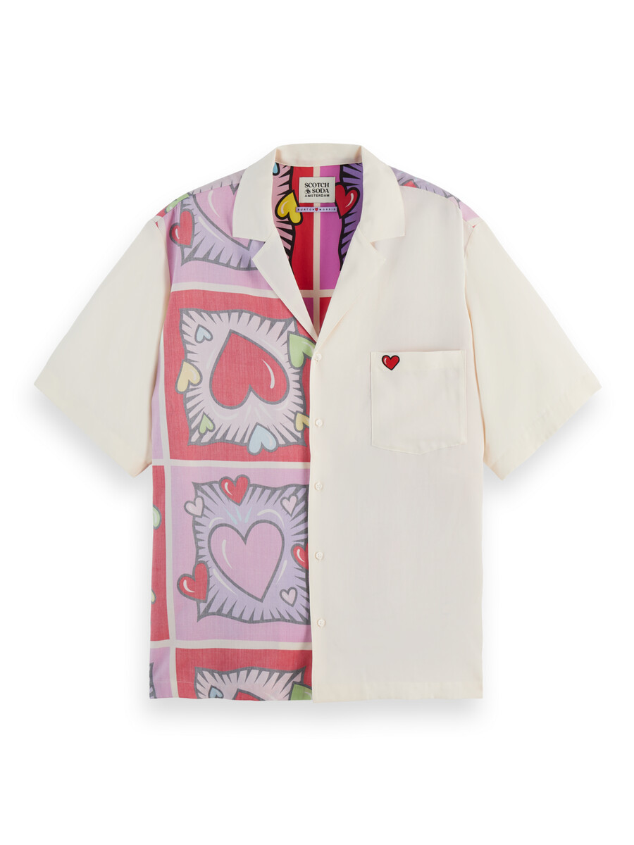 scotch soda x burton morris herz-shirt