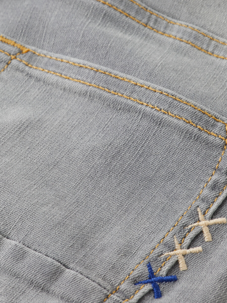 strummer slim jeans für jungen – grau