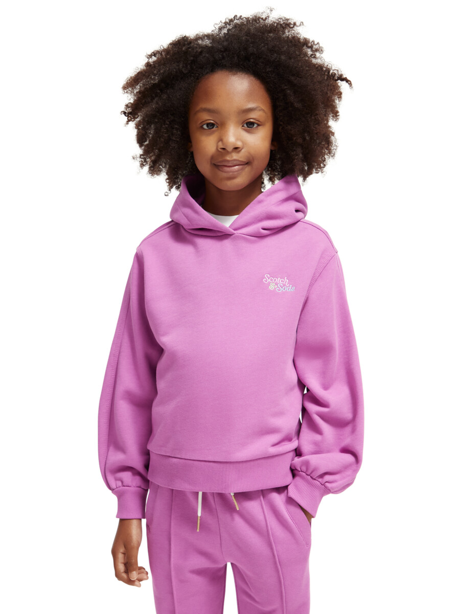 mädchen-hoodie aus bio-baumwolle
