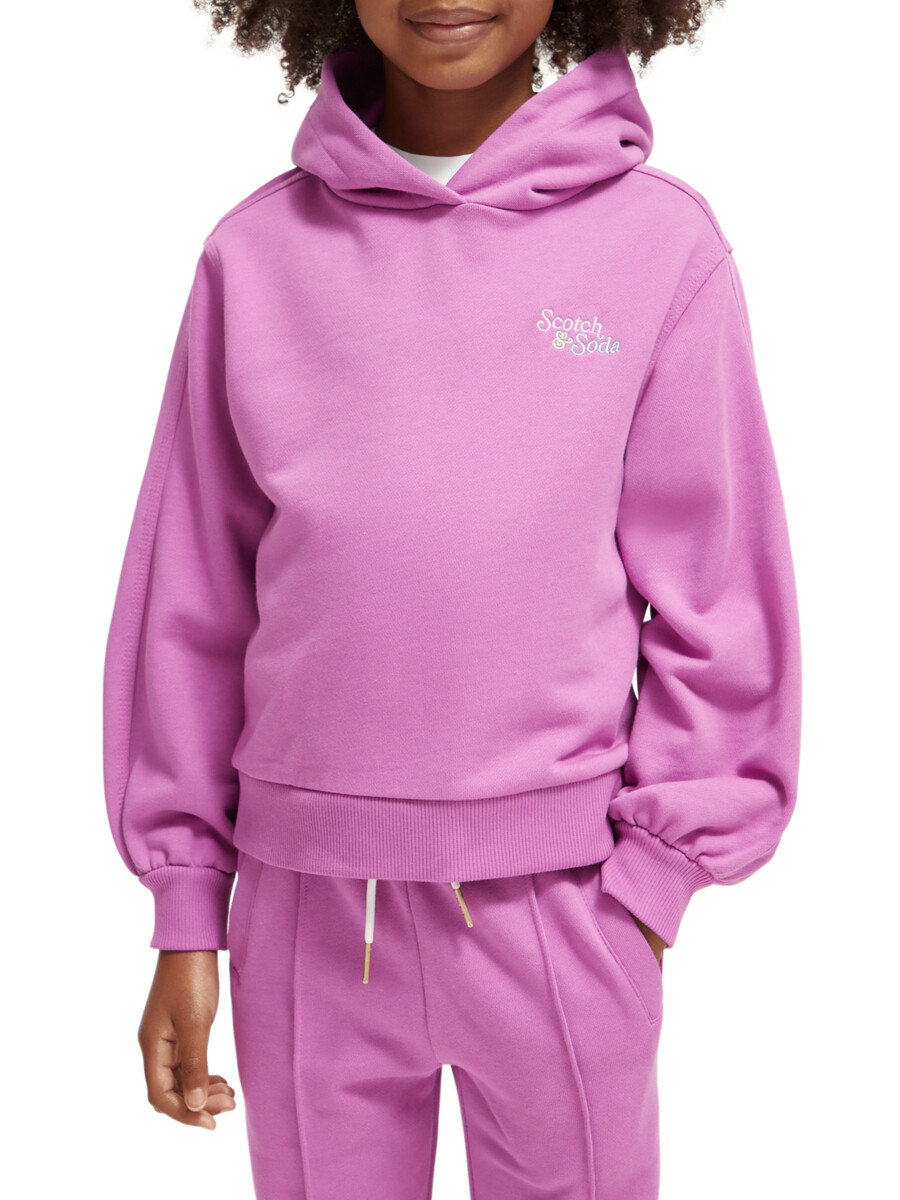 mädchen-hoodie aus bio-baumwolle