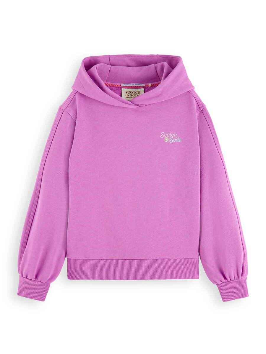 mädchen-hoodie aus bio-baumwolle