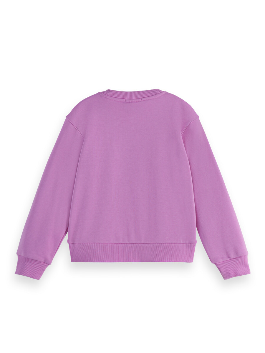 mädchen-sweatshirt für das sommercamp normale passform