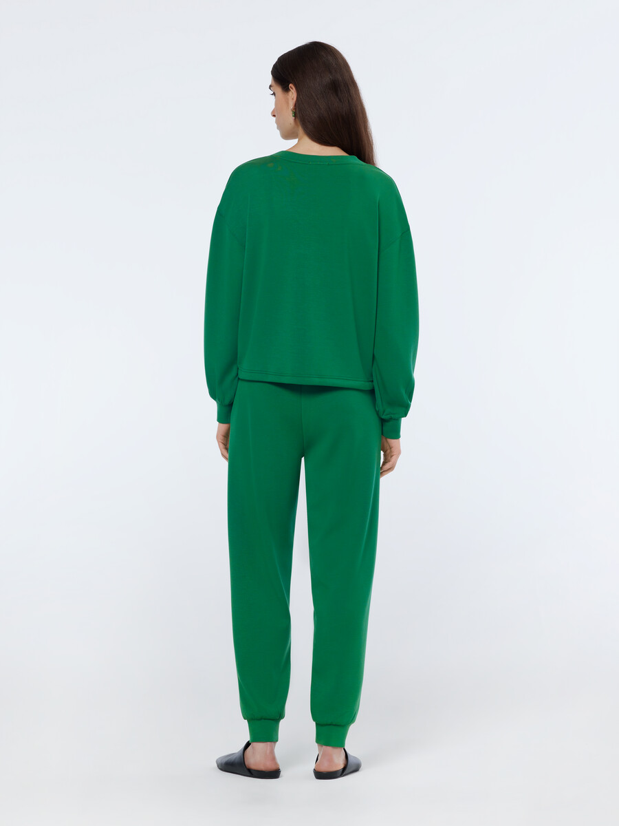 modal-sweatshirt mit v-ausschnitt