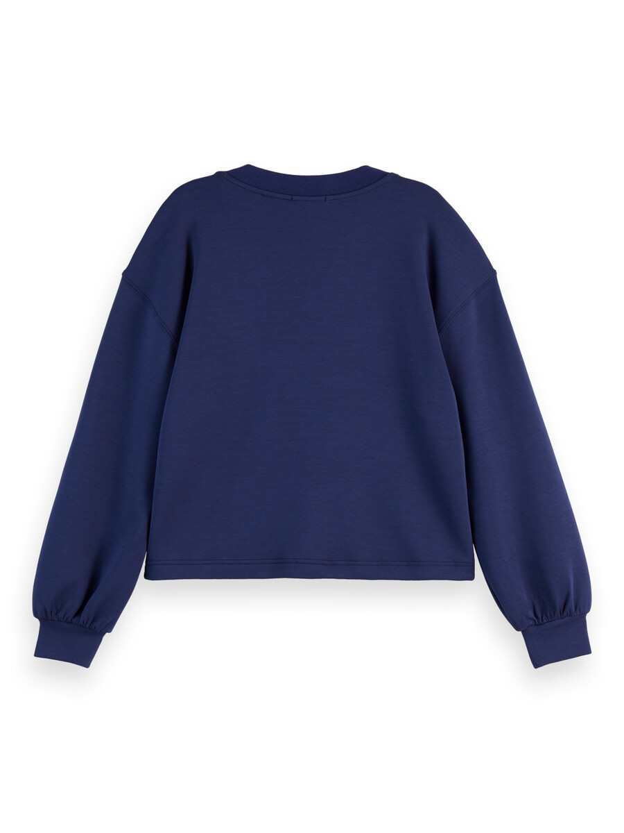 modal-sweatshirt mit v-ausschnitt