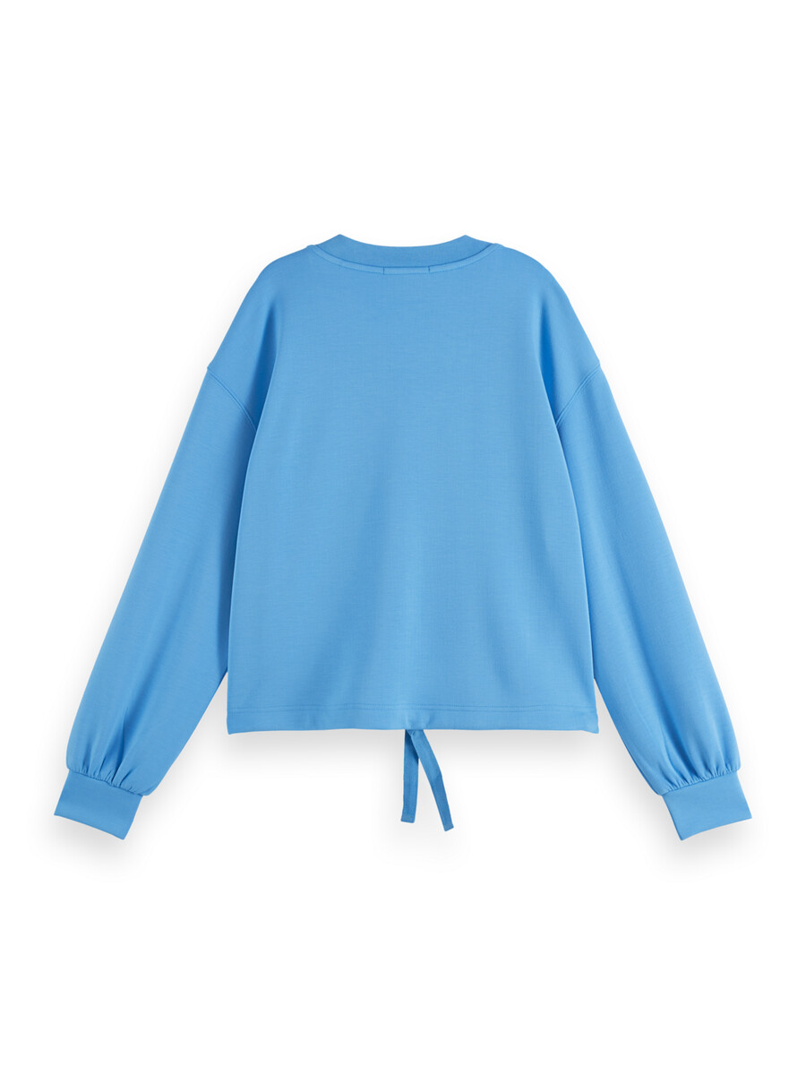 modal-sweatshirt mit v-ausschnitt