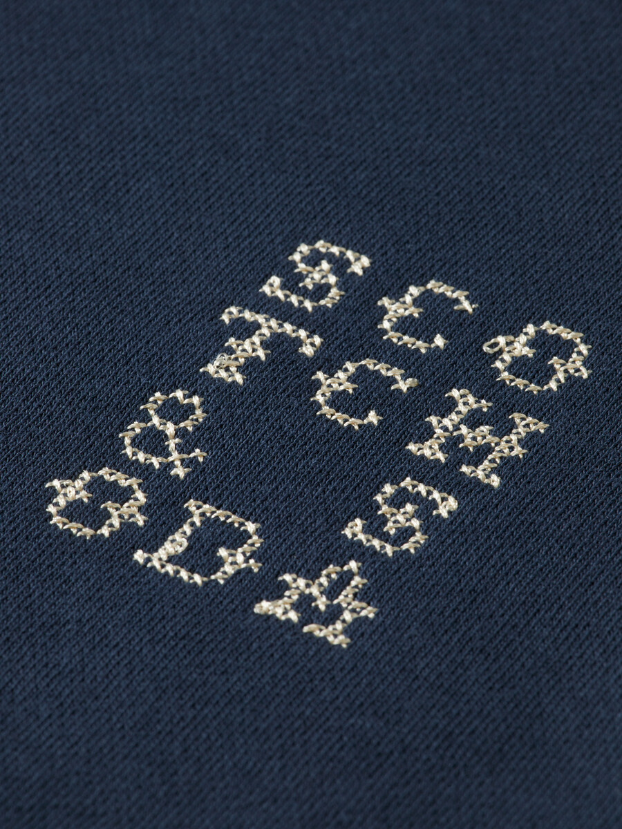 besticktes sweatshirt in regulärer passform