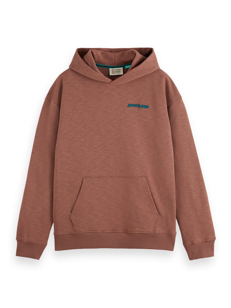 hoodie mit leuchtturm-motiv vorder- und rückseite