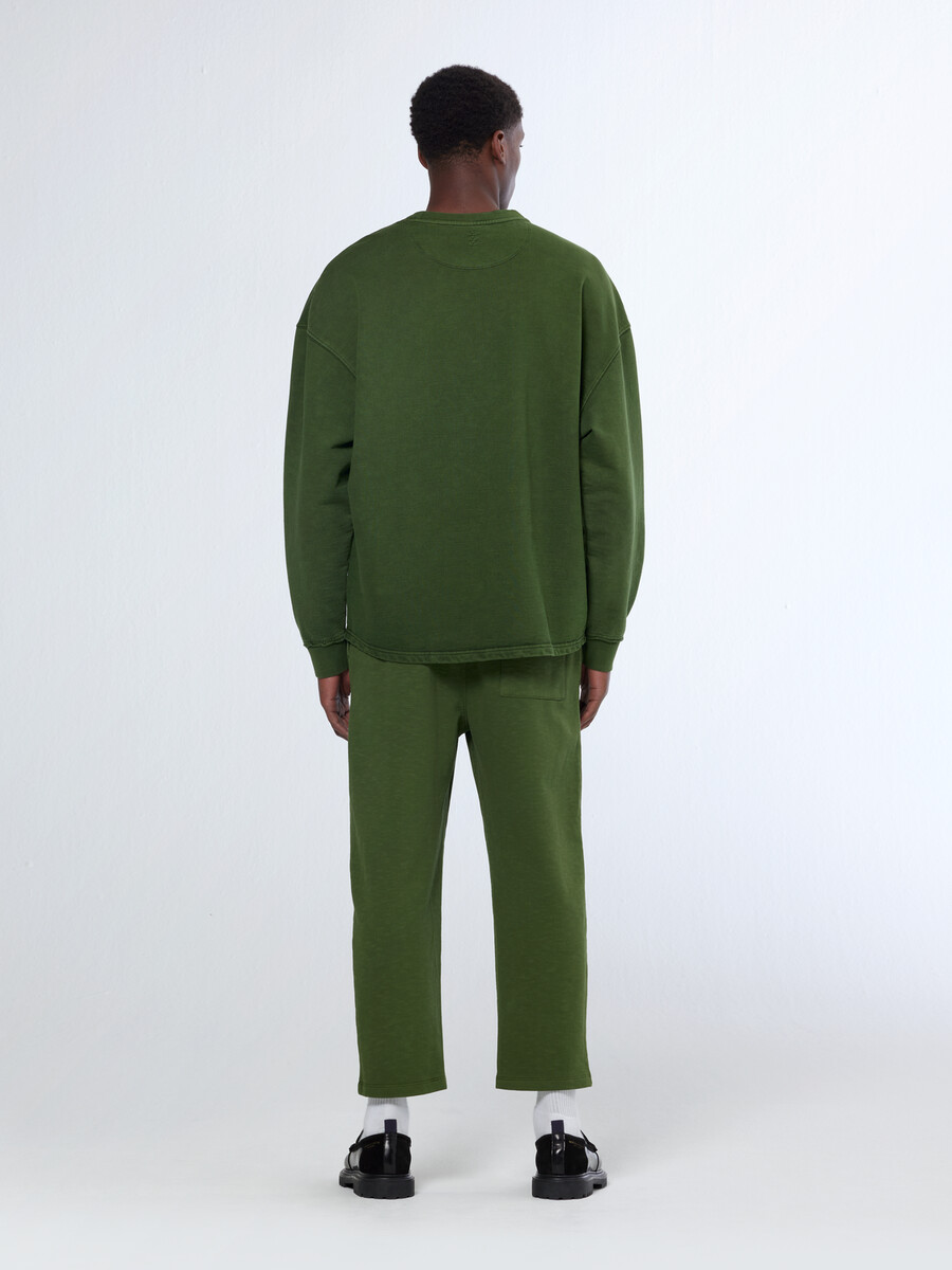 essentials – sweatshirt mit gesticktem logo