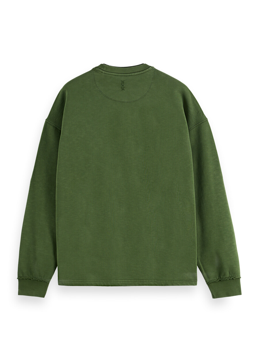 essentials – sweatshirt mit gesticktem logo