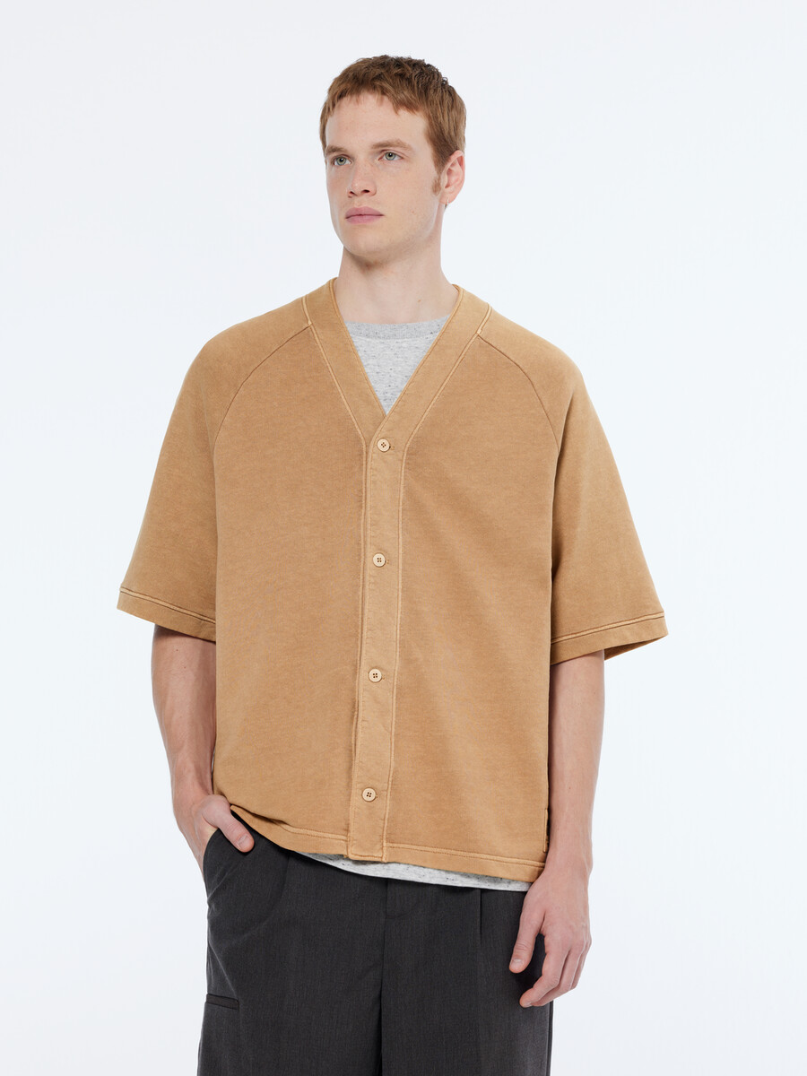 baseball-sweatshirt mit kurzen ärmeln