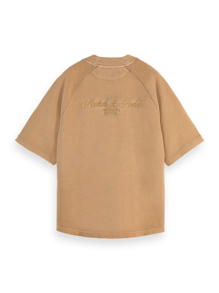 baseball-sweatshirt mit kurzen ärmeln