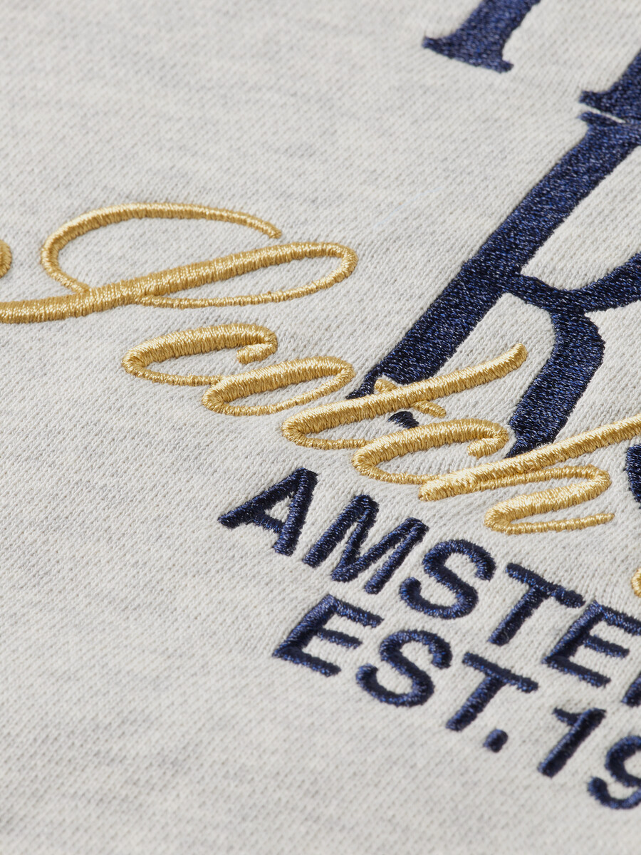 polo-sweatshirt mit lockerer passform