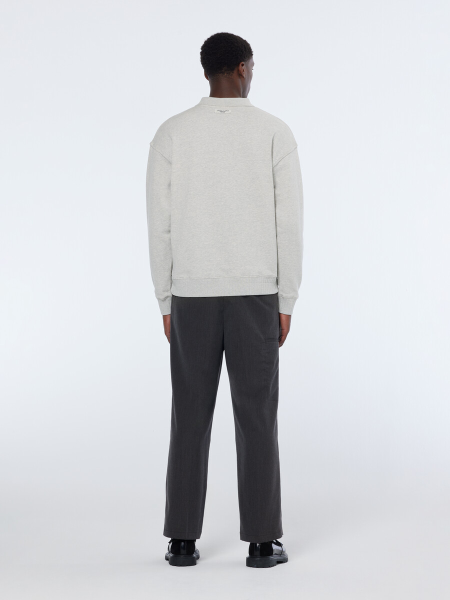 polo-sweatshirt mit lockerer passform