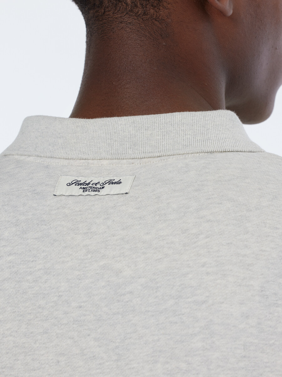polo-sweatshirt mit lockerer passform