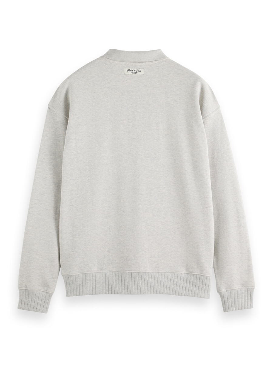 polo-sweatshirt mit lockerer passform