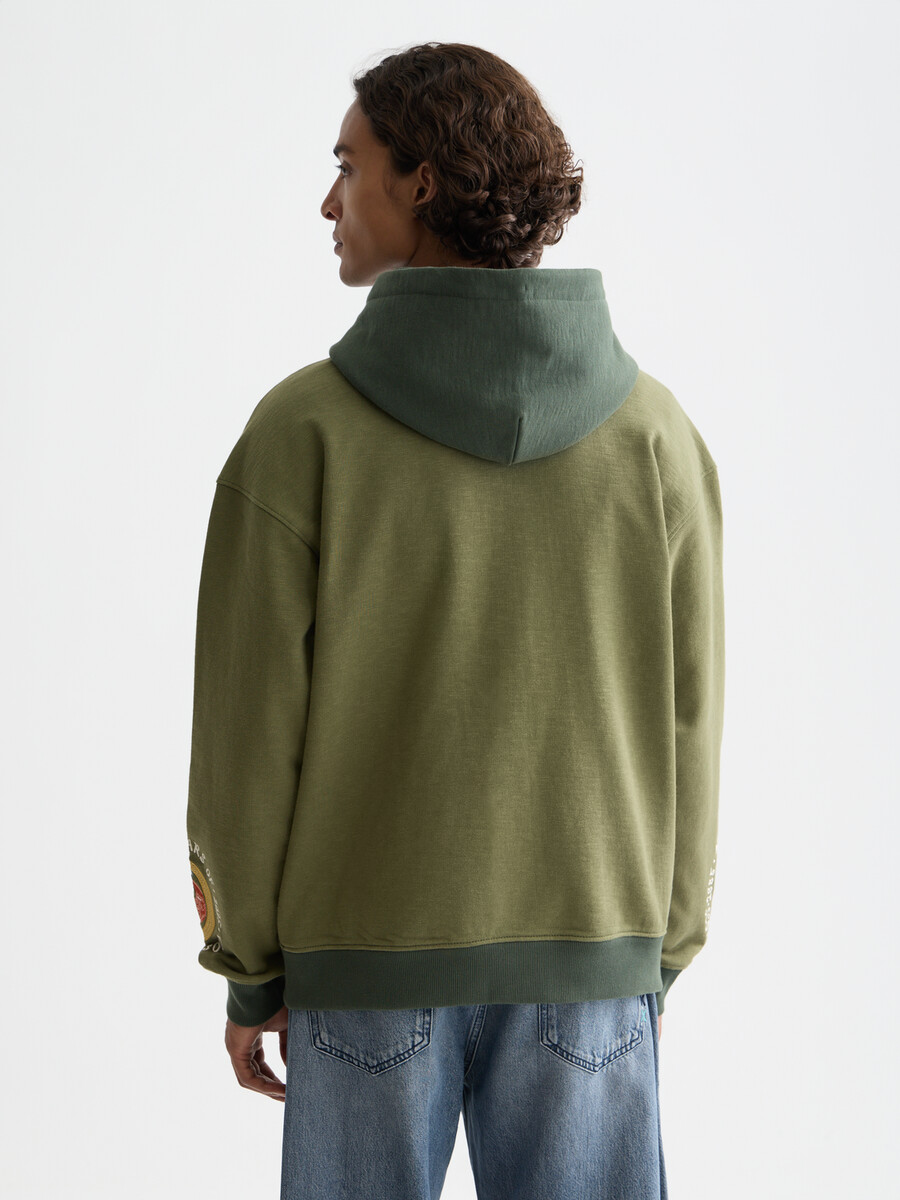 bestickter hoodie zum 40-jährigen jubiläum mit lockerer passform