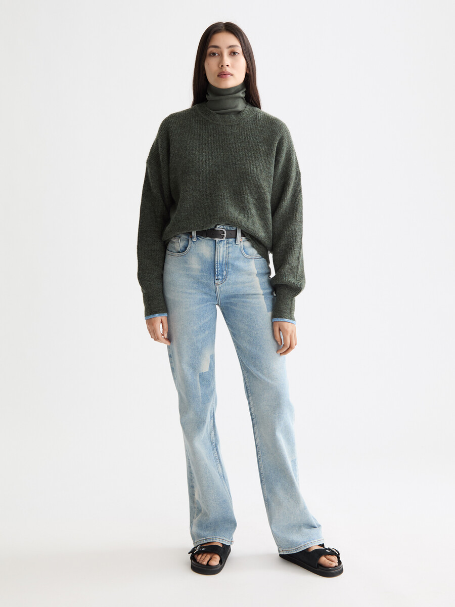 die glow bootcut jeans – kunst aus dem herzen