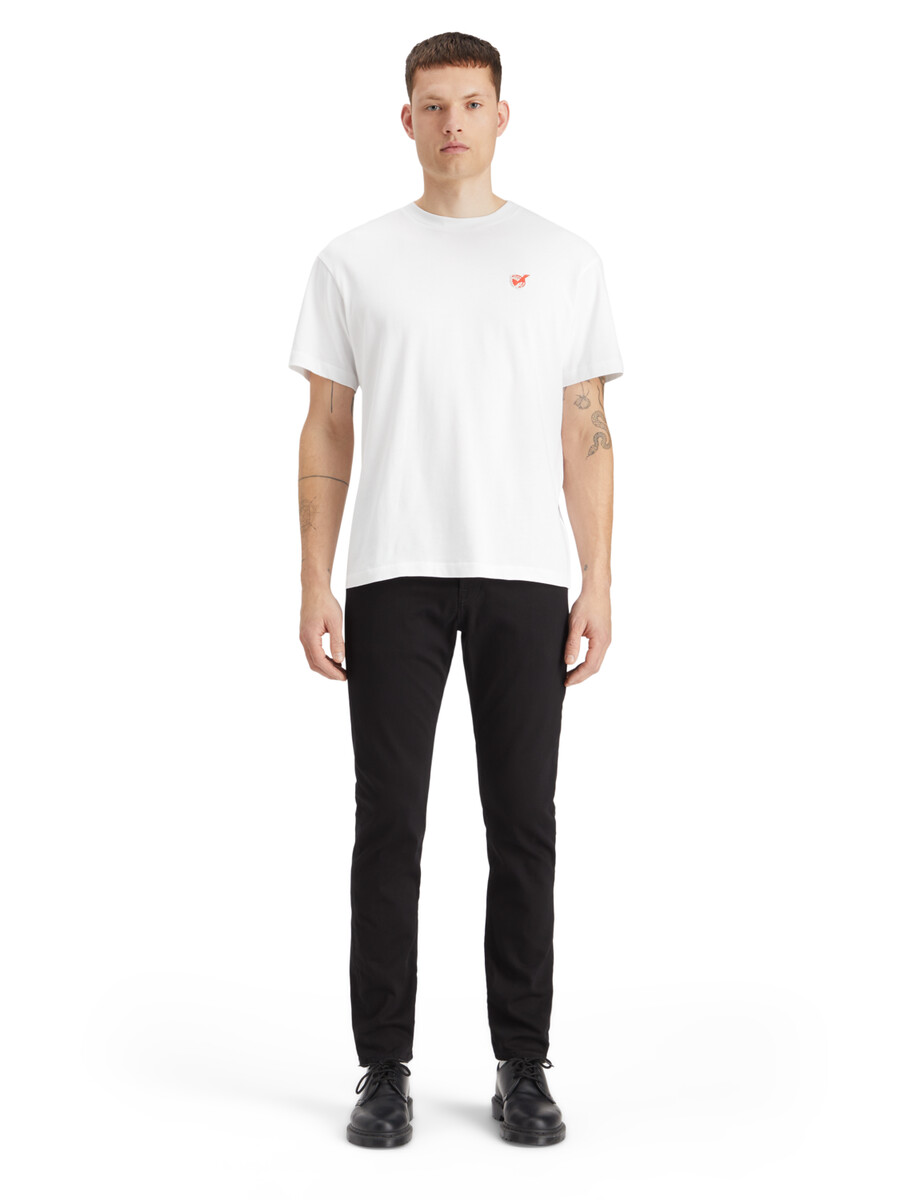 essentials — ralston slim jeans stay black