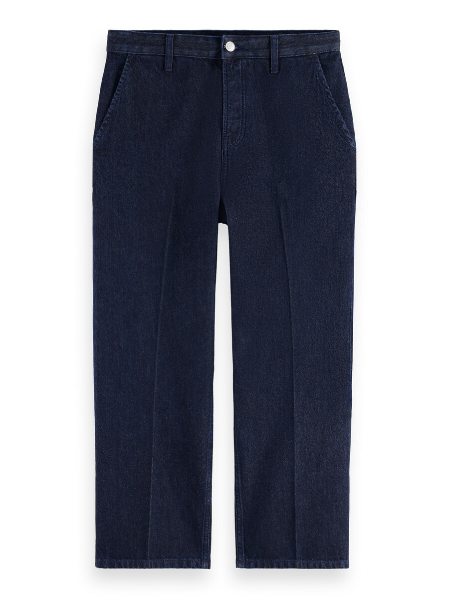 gerade geschnittene verkürzte denim-chino beatitude