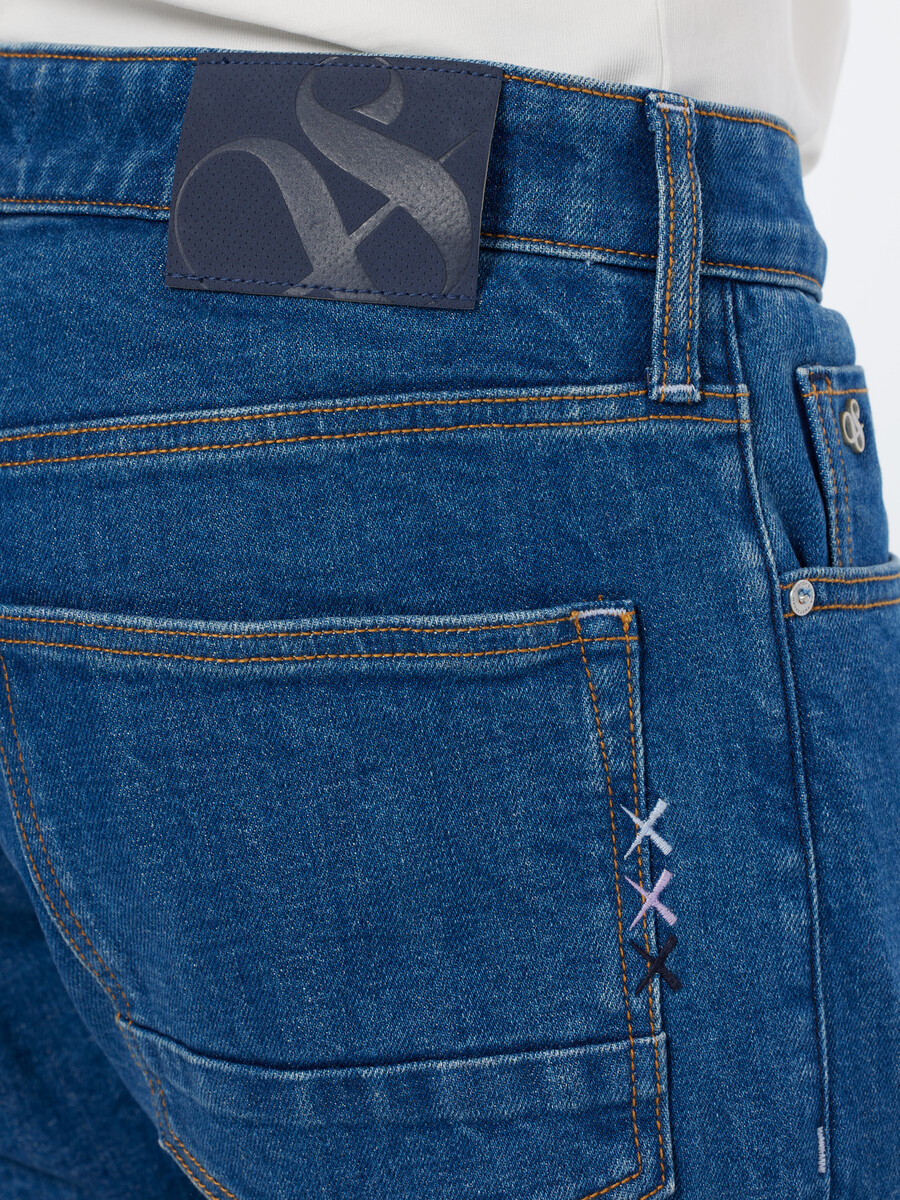 ralston regular slim jeans hell aber mit used-look
