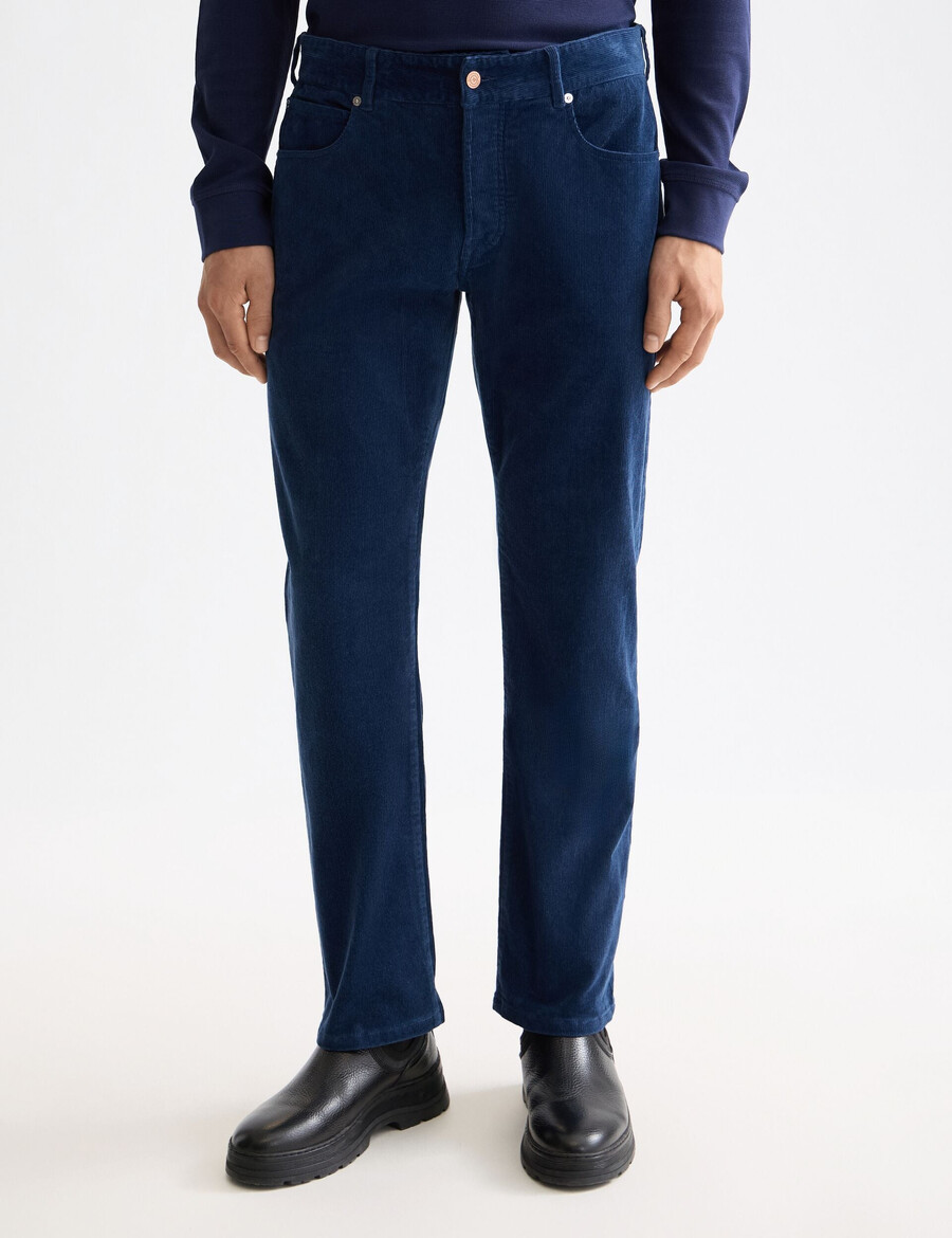 die zee straight jeans aus farbigem cord