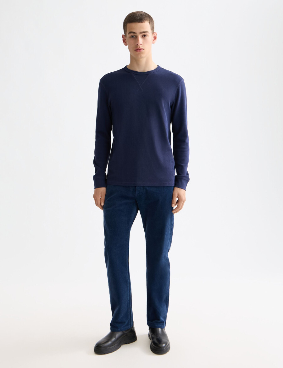 die zee straight jeans aus farbigem cord