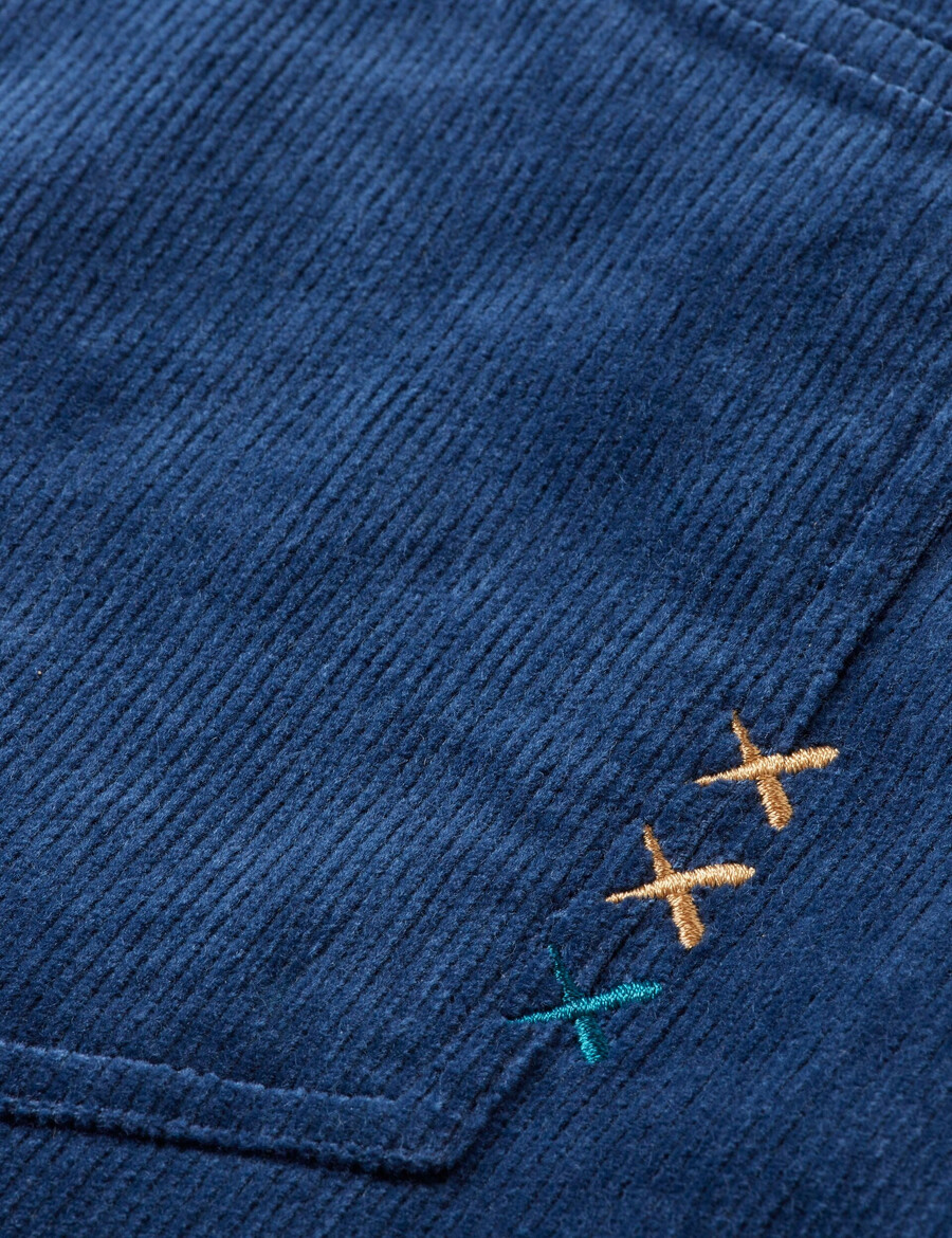 die zee straight jeans aus farbigem cord