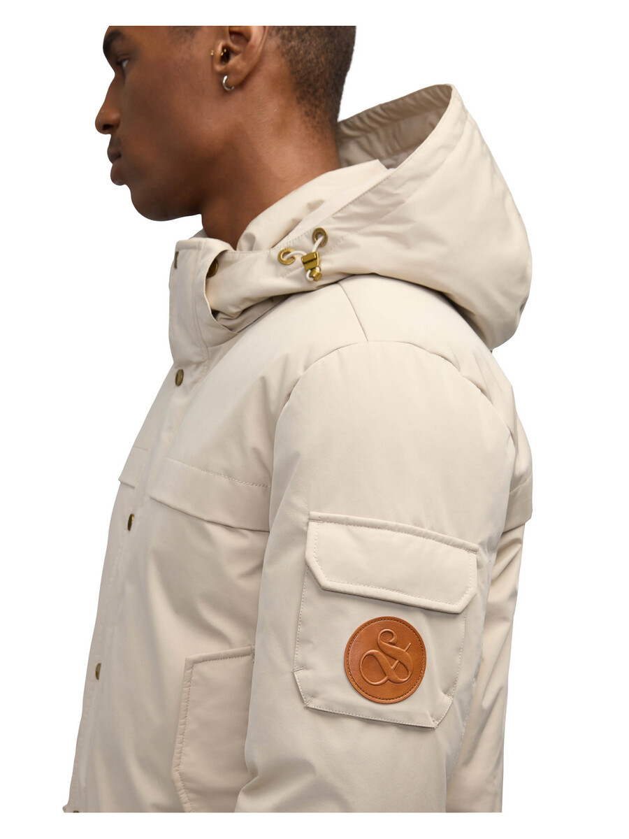 edgar parka mit abnehmbarer kapuze