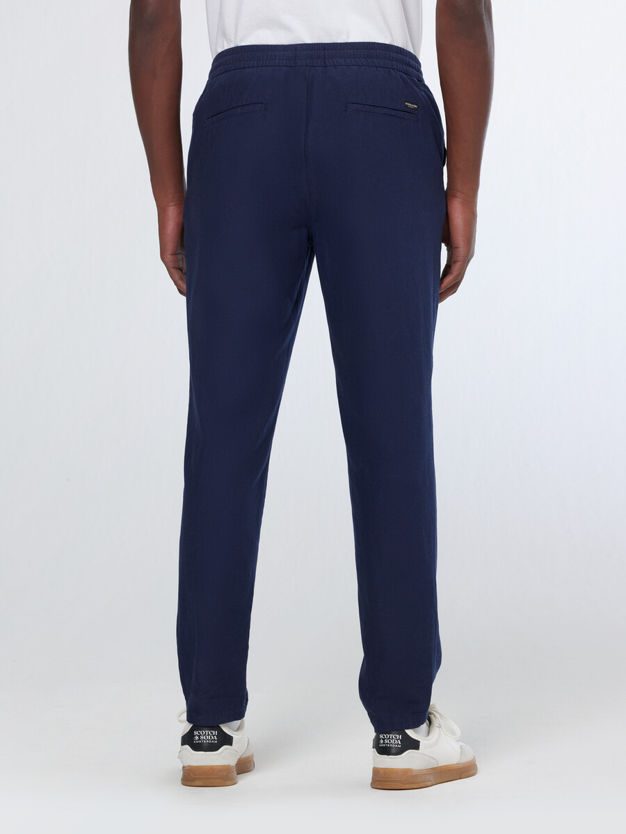 essentials — warren jogginghose aus baumwoll-leinen-twill