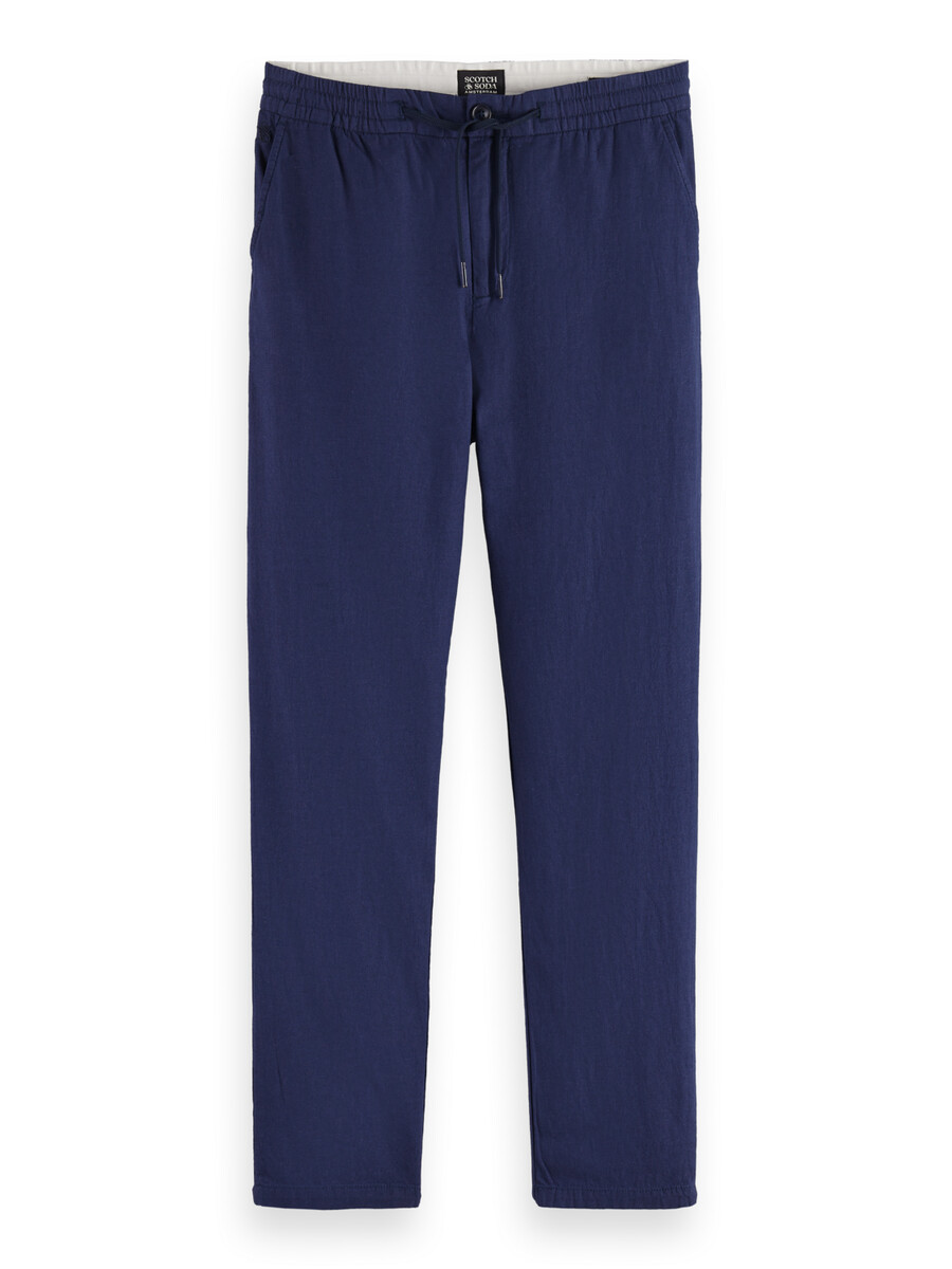 essentials — warren jogginghose aus baumwoll-leinen-twill