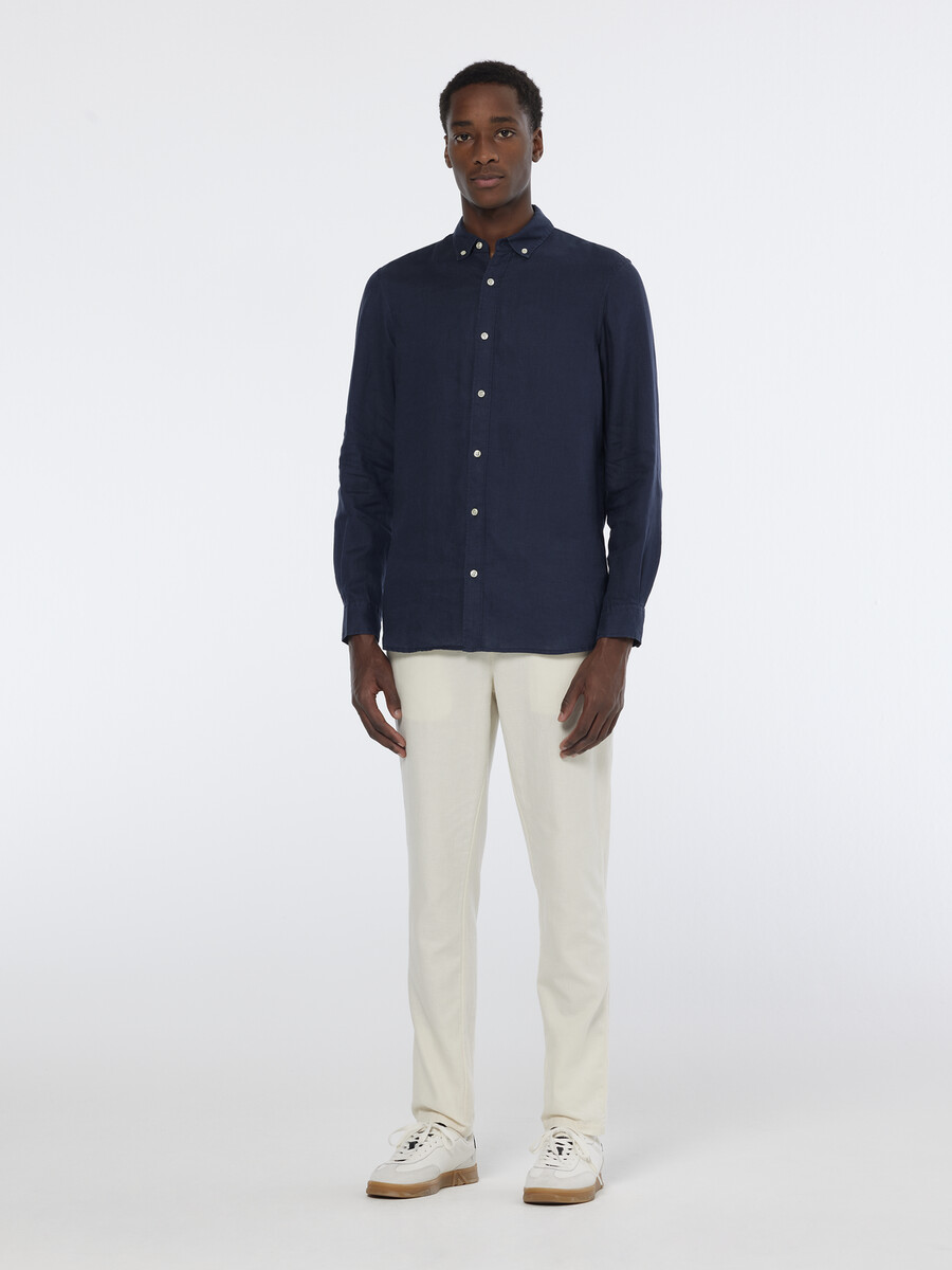 essentials — warren jogginghose aus baumwoll-leinen-twill