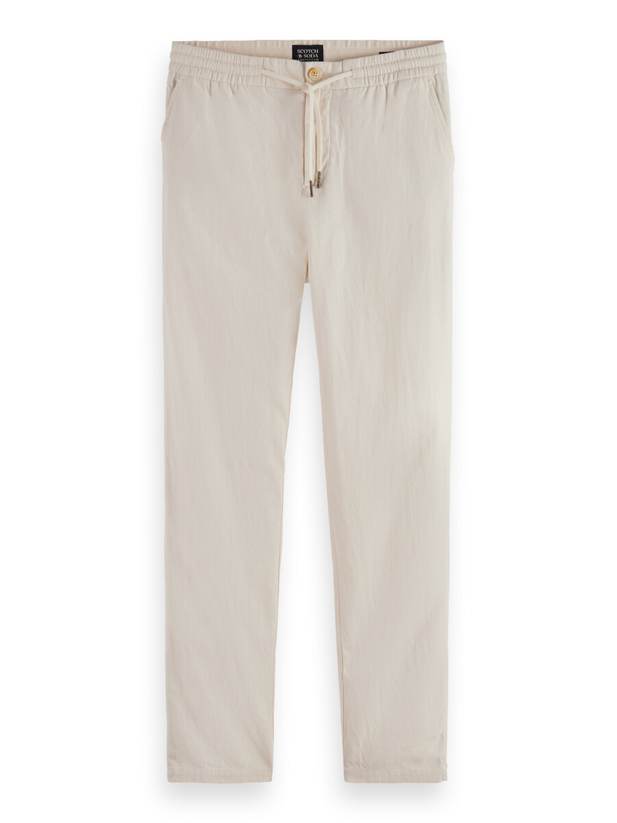 essentials — warren jogginghose aus baumwoll-leinen-twill