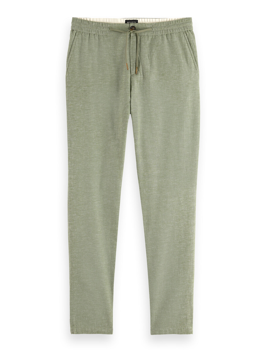 warren jogginghose aus baumwoll-leinen-twill