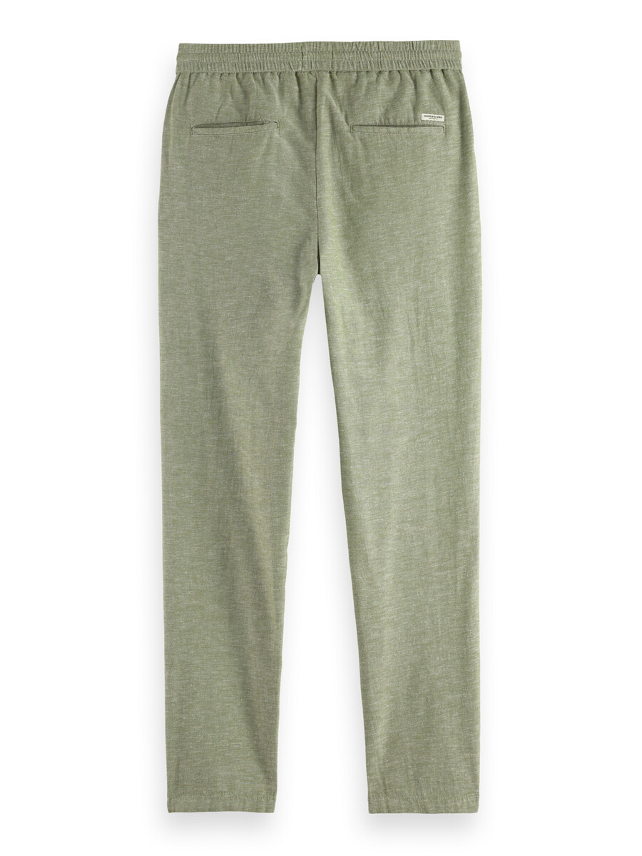 warren jogginghose aus baumwoll-leinen-twill