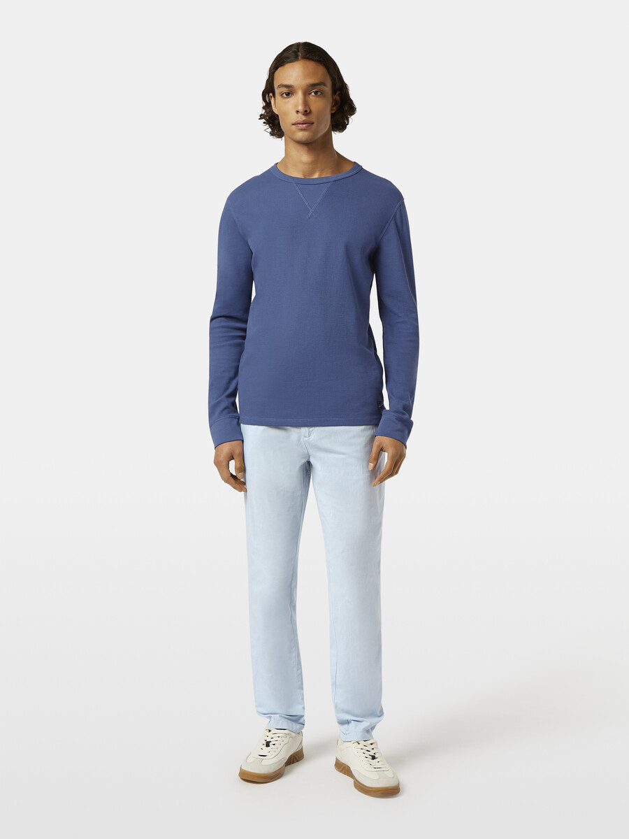 warren jogginghose aus baumwoll-leinen-twill
