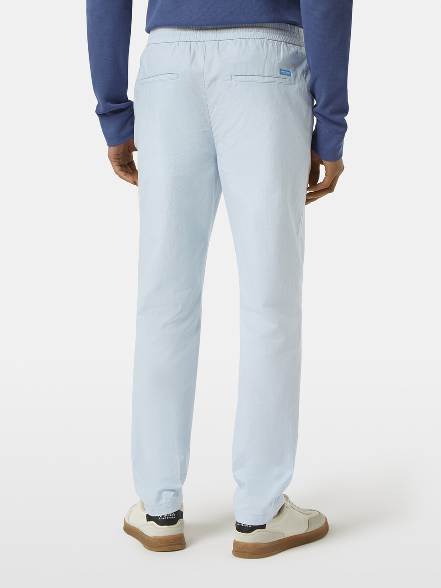 warren jogginghose aus baumwoll-leinen-twill