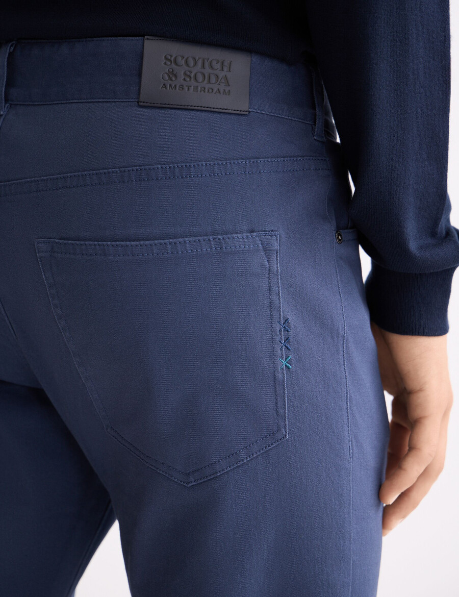 ralston - hose aus baumwollmischgewebe mit schmaler passform und 5 taschen