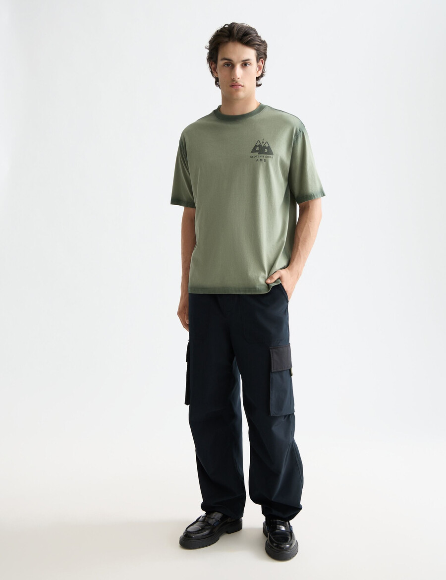 daze - cargohose aus nylon-mischgewebe mit rippstop-beschichtung und weiter passform