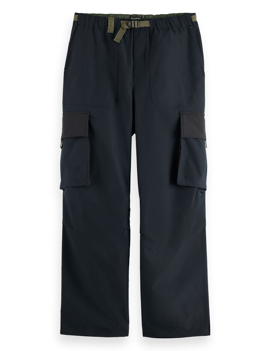 daze - cargohose aus nylon-mischgewebe mit rippstop-beschichtung und weiter passform