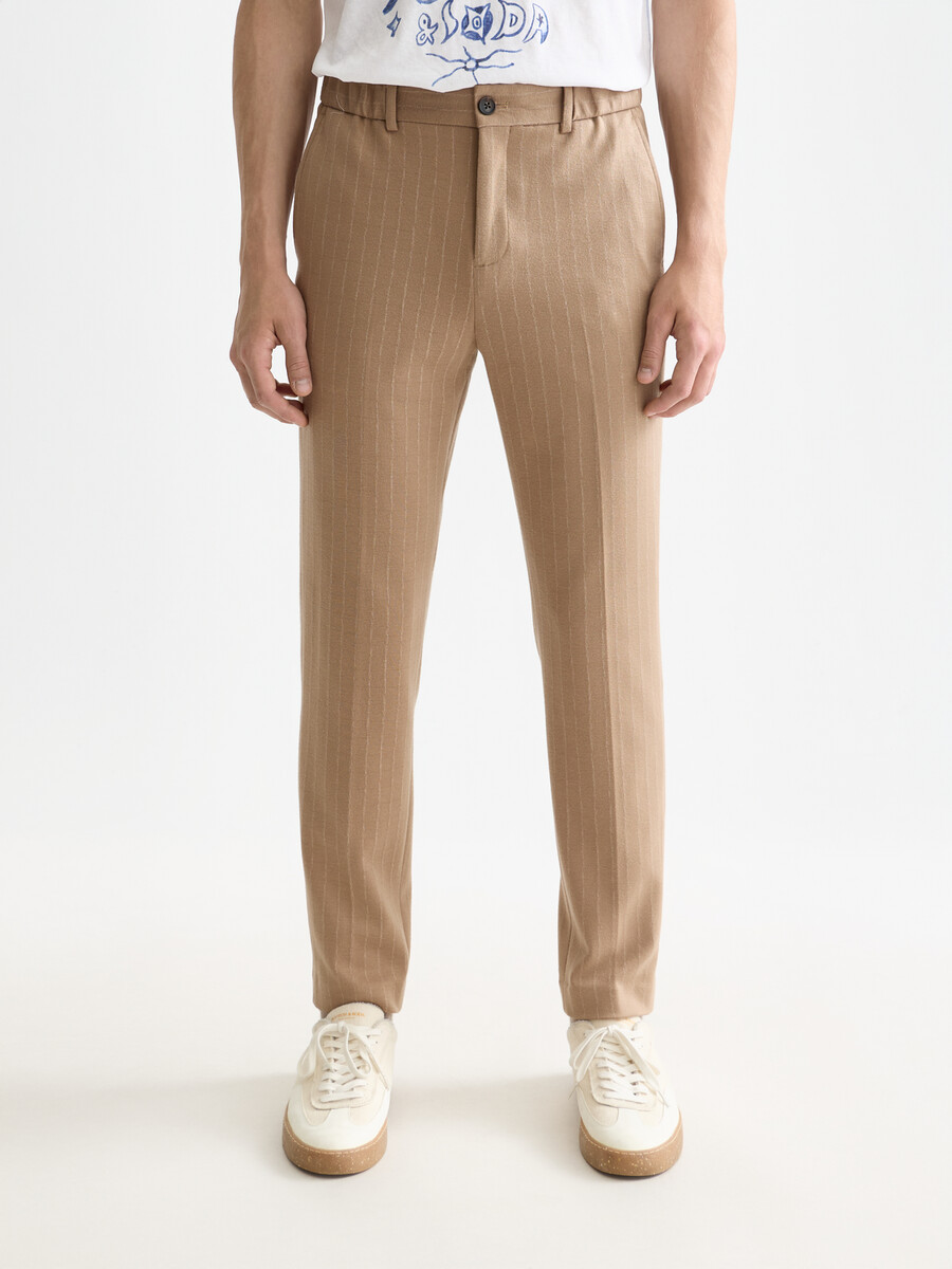 finch tailored jersey yarn-dyed tapered jogger