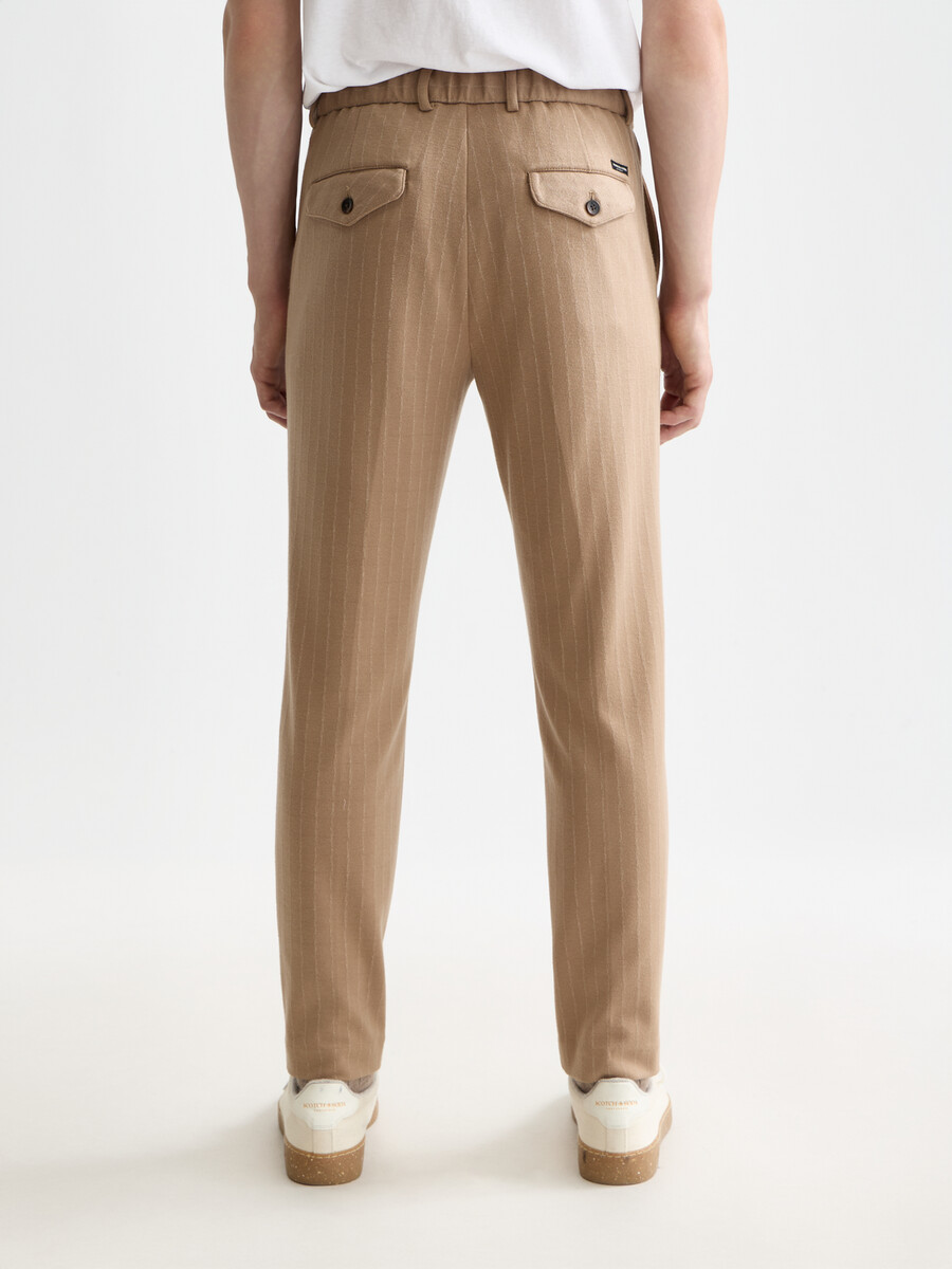finch tailored jersey yarn-dyed tapered jogger