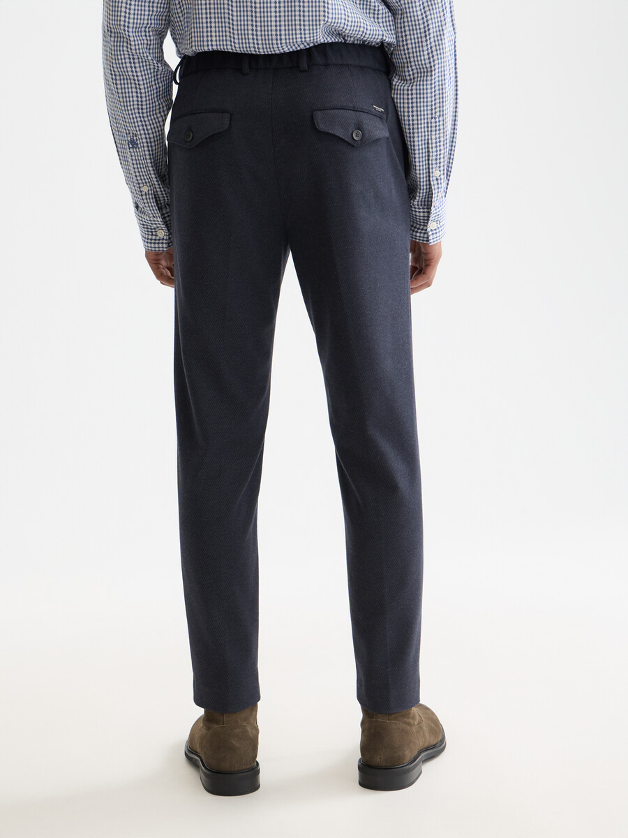 finch tailored jersey yarn-dyed tapered jogger