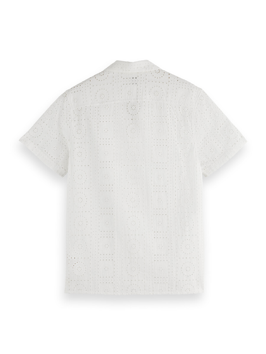 hemd mit lockerer passform und broderie anglaise