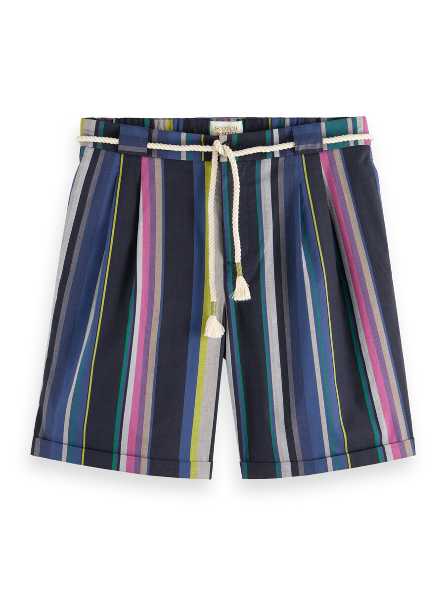 twilt decke - gestreifter baumwoll-twill kurz