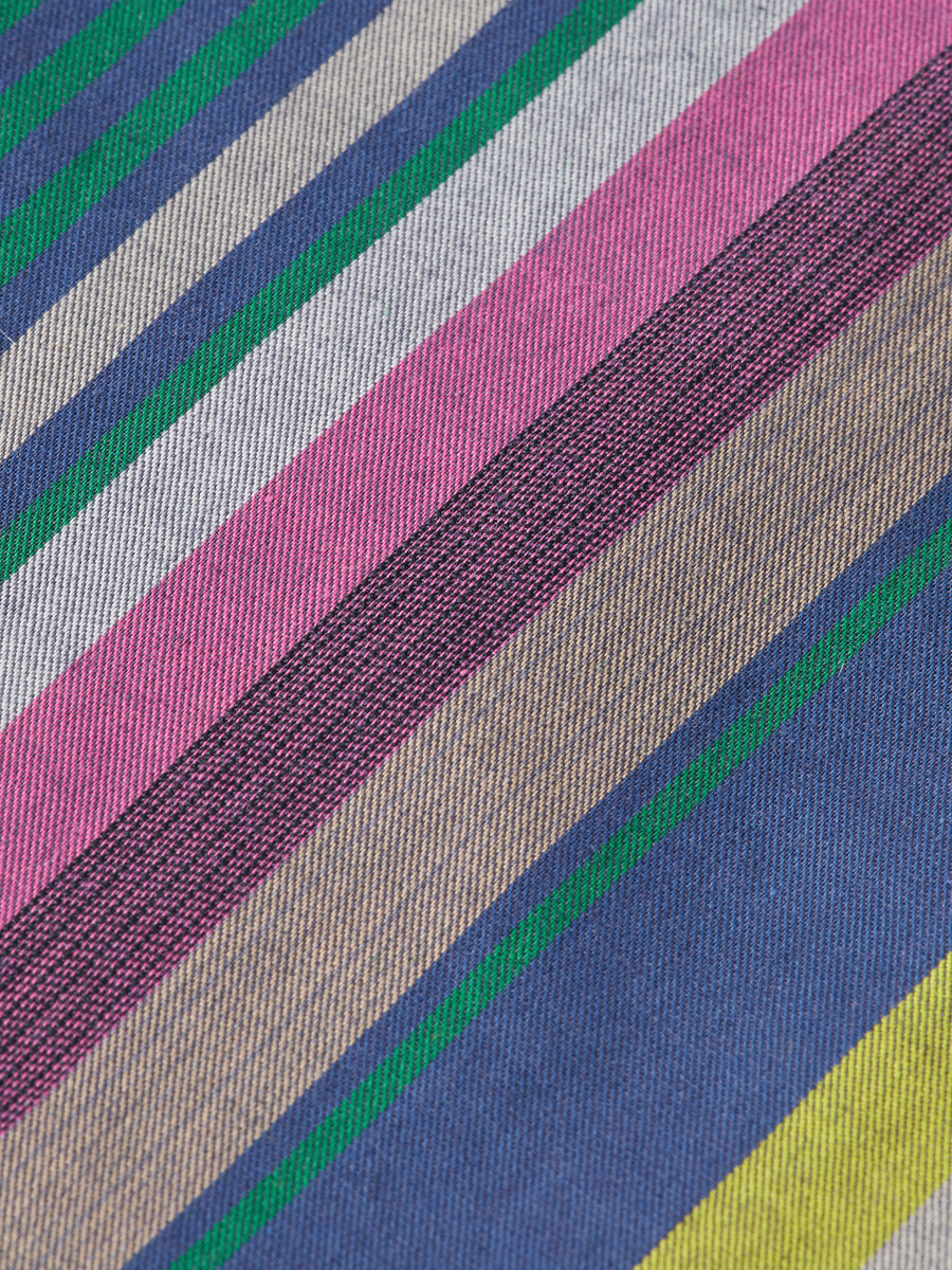 twilt decke - gestreifter baumwoll-twill kurz