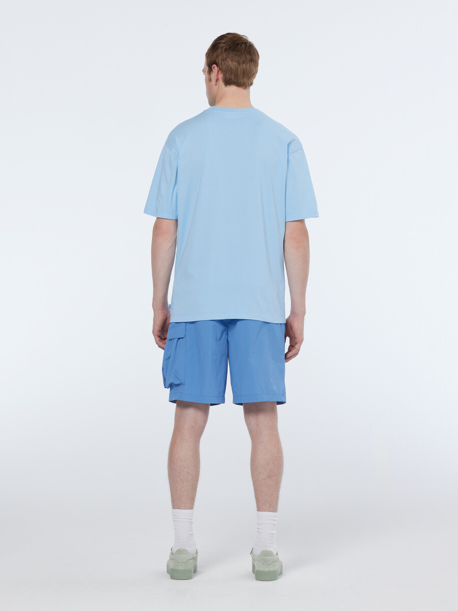 leichte nylon-cargoshorts mit lockerer passform