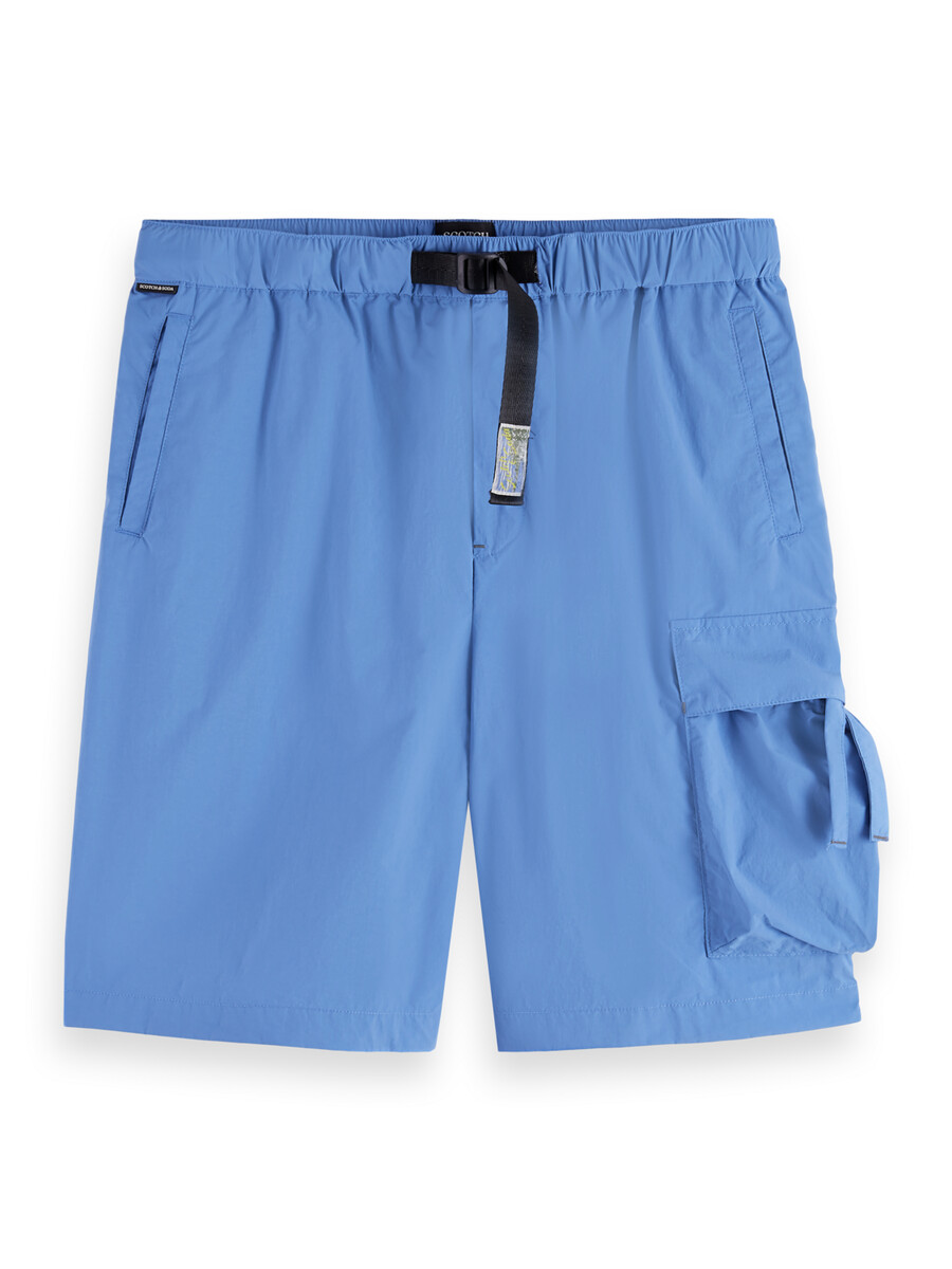 leichte nylon-cargoshorts mit lockerer passform