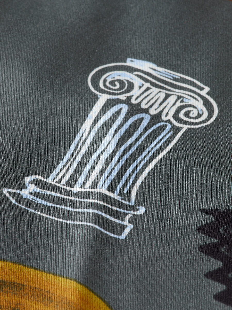 fave park bedruckte bermuda-shorts mit lockerer passform